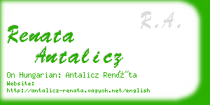 renata antalicz business card